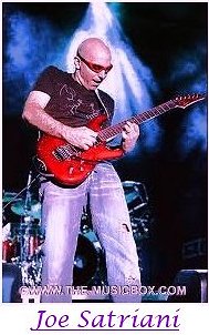 Image of Joe Satriani playing guitar.