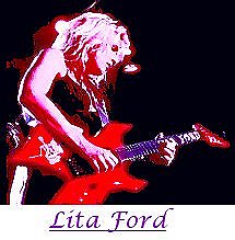 Image #1 of Lita Ford playing guitar.